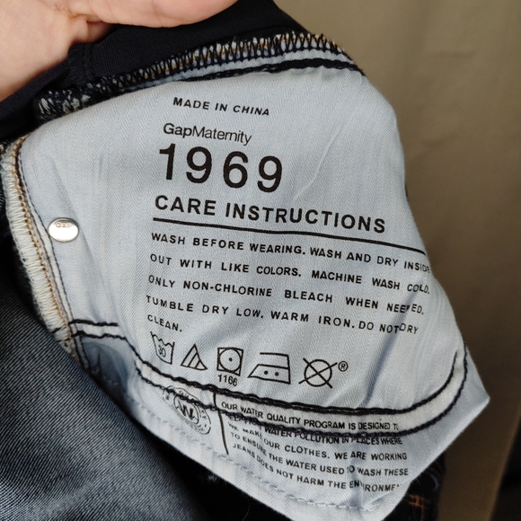 Gap Maternity Sexy Bootcut Denim Blue Jeans 32/14L - Picture 6 of 6